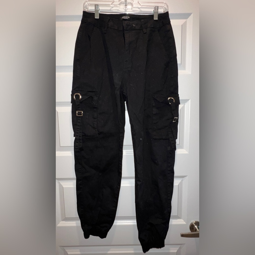American Bazi black cargo pants